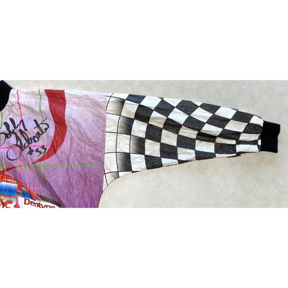 Vintage Bobby Labonte #33 Tyvek Dentyne Nascar Racing Windbreaker Jacket XL USA - Picture 7 of 8
